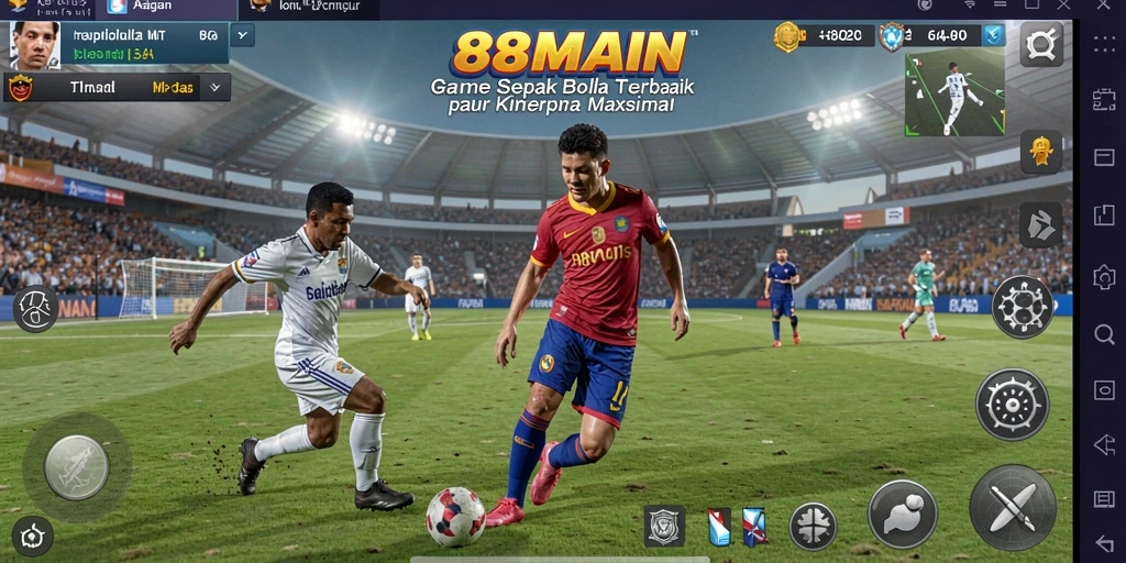 Gameplay seru dalam <strong>88MAIN</strong> yang menampilkan aksi sepak bola terbaik.