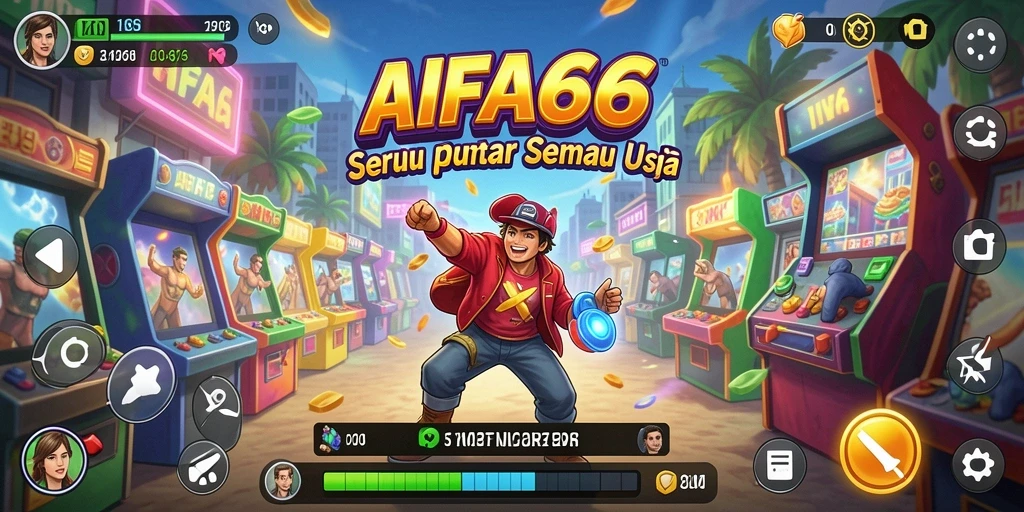 Screenshot AIFA66 menunjukkan aksi seru dalam permainan Arcade.
