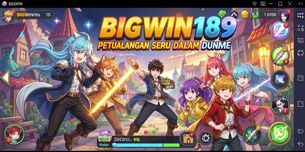 Tangkapan layar dari gameplay seru BIGWIN189 dengan karakter Anime