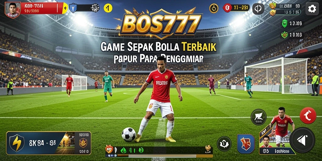 Tampilan gameplay BOS777 yang menarik dan mendebarkan dalam pertandingan sepak bola.