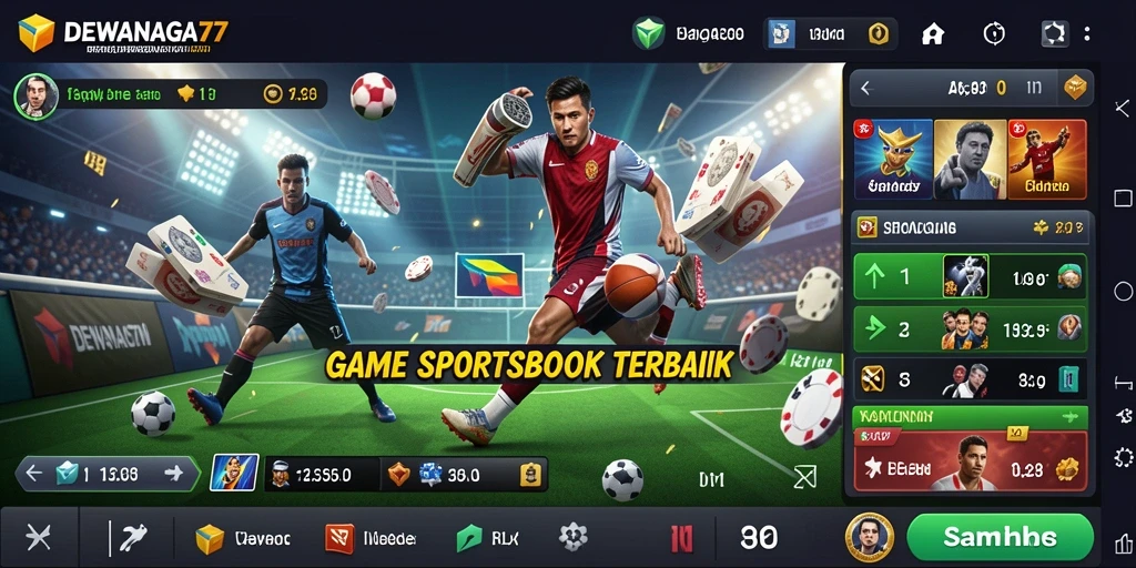 Tampilan layar DEWANAGA77 dengan odds taruhan yang menarik.