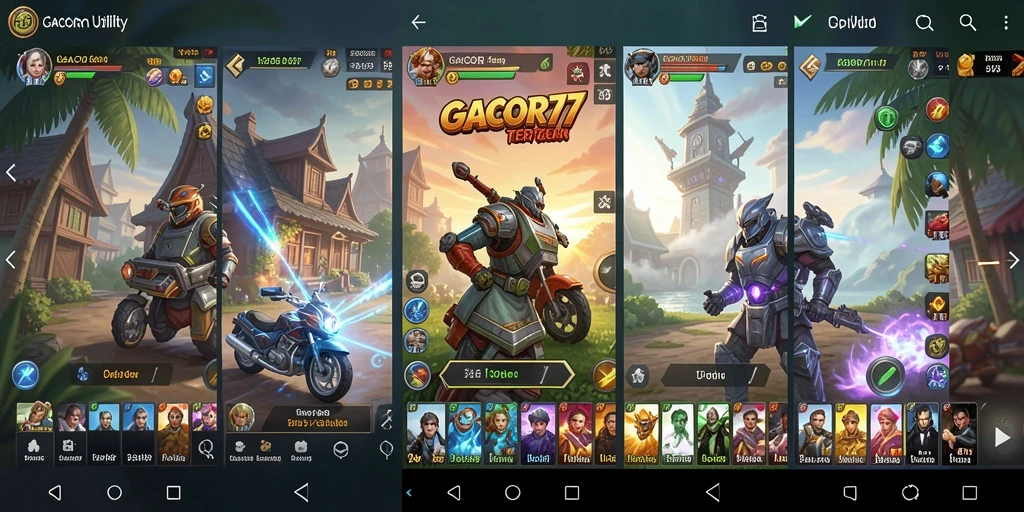 Tampilan antarmuka <strong>GACOR77</strong> yang sederhana dan fungsional.