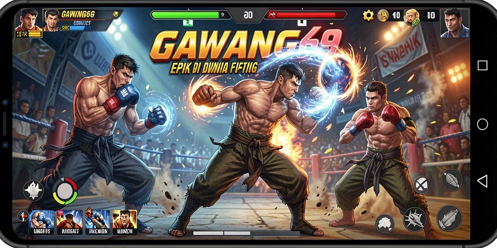 Screenshot GAWANG69 menampilkan aksi pertarungan yang intens dan hebat.