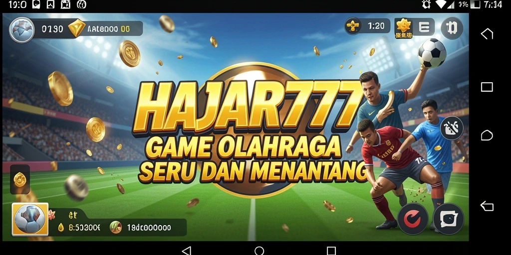 Gameplay seru dalam HAJAR777 menampilkan aksi olahraga yang mendebarkan.