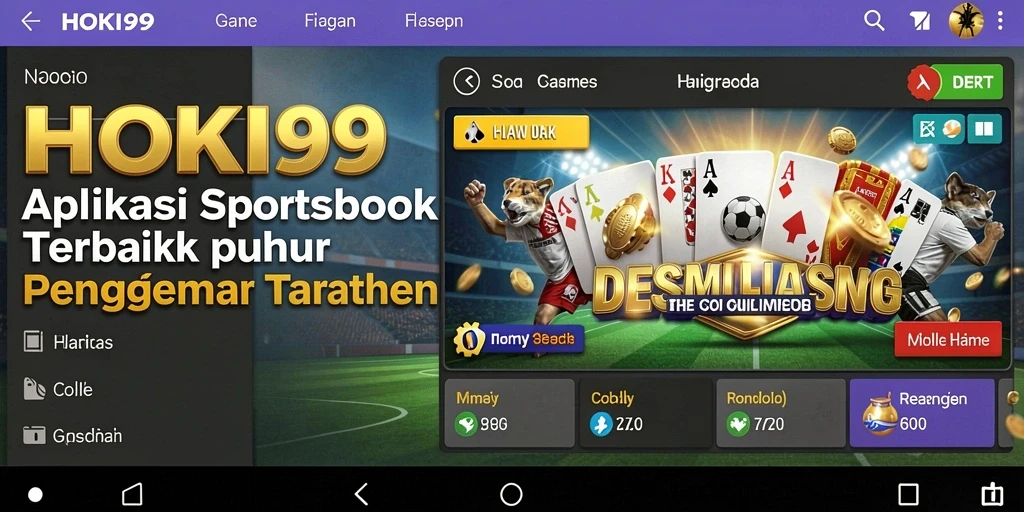 Tampilan utama HOKI99 dengan berbagai pilihan taruhan olahraga.