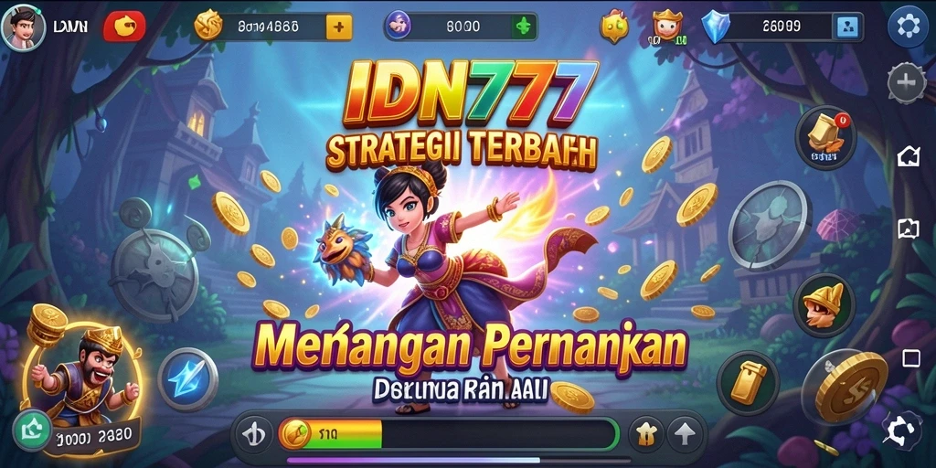 Screenshot utama IDN777 menampilkan gameplay penuh taktik dan pertempuran strategis.