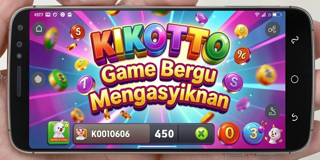 Gameplay seru KIKOTOTO dengan aksi Bingo penuh semangat.