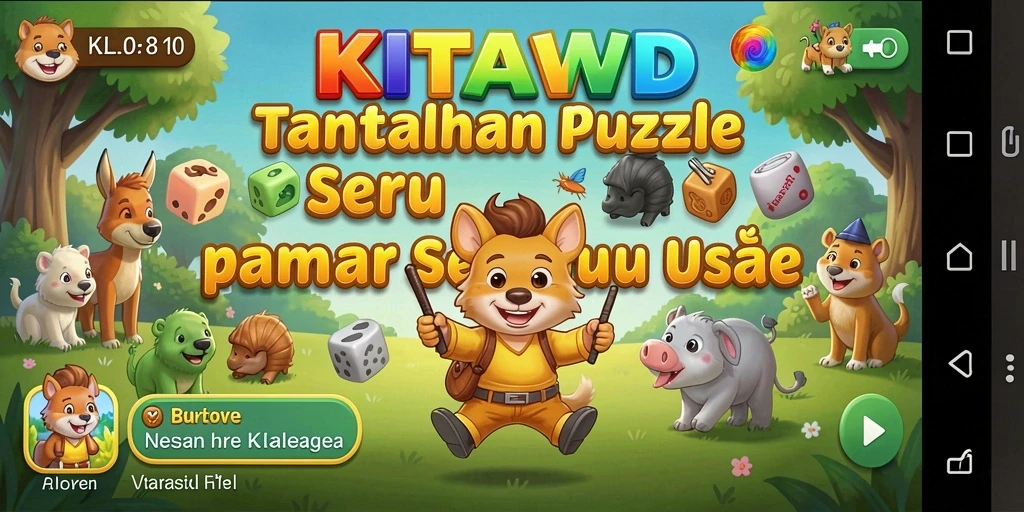 Tampilan gameplay KITAWD dengan berbagai teka-teki Puzzle yang menarik.