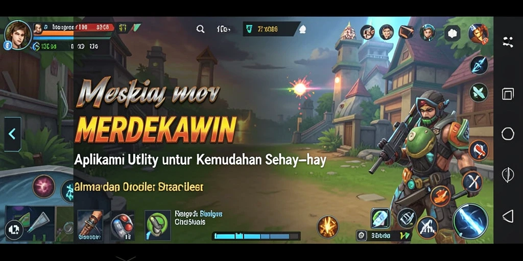 Tampilan antarmuka MERDEKAWIN yang sederhana dan intuitif.