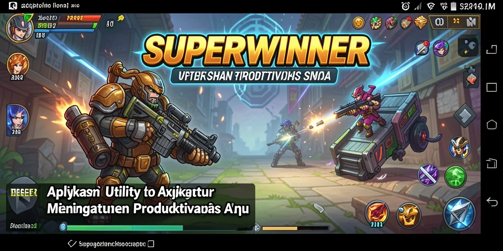Screenshot utama SUPERWINNER menampilkan interface yang user-friendly dan fungsional.