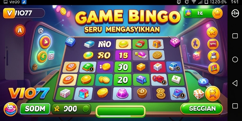 Screenshot VIO77 menunjukkan gameplay seru permainan Bingo yang menghibur.