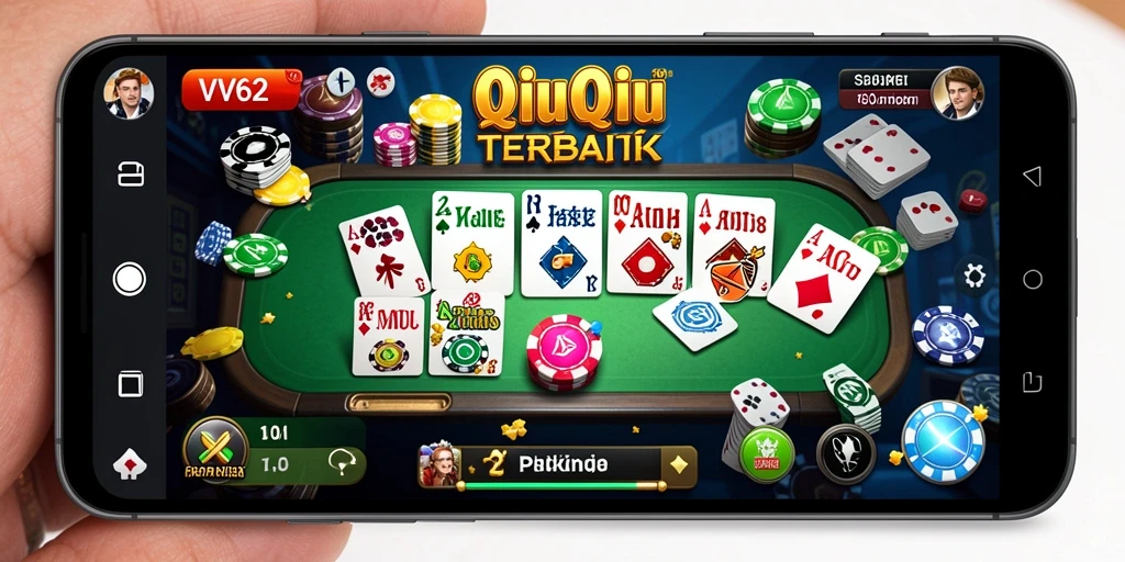 Tampilan gameplay QiuQiu yang seru dan menarik.