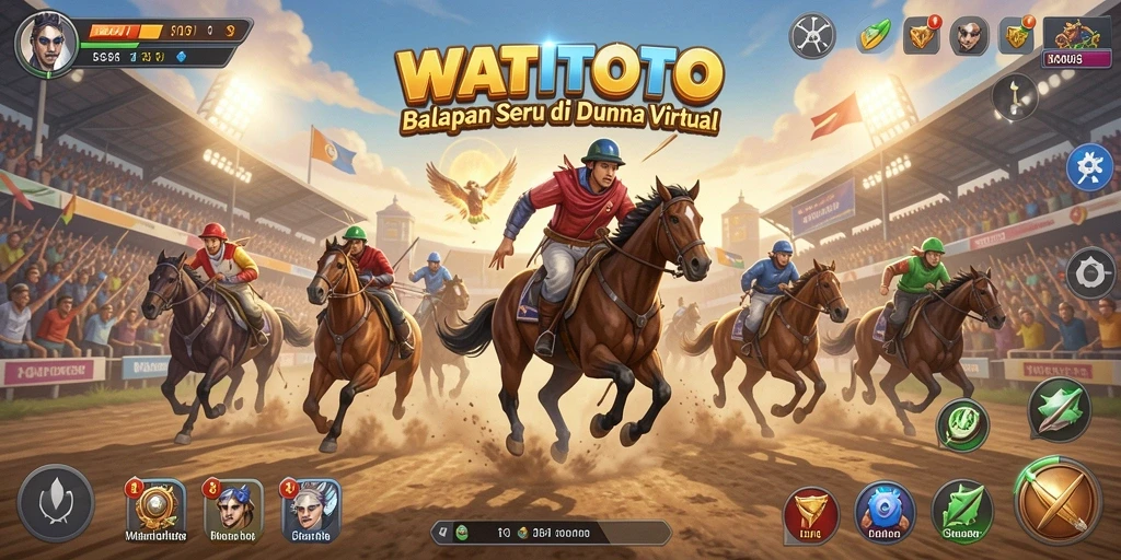 Tampilan gameplay balapan seru di WATITOTO dengan kendaraan beragam.