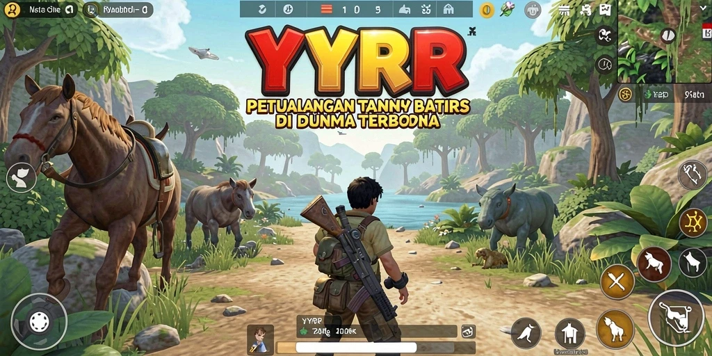 Tampilan utama gameplay Open World YYRR yang menarik.